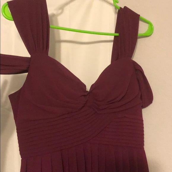 Burgundy floor length dress - Picture 3 of 4